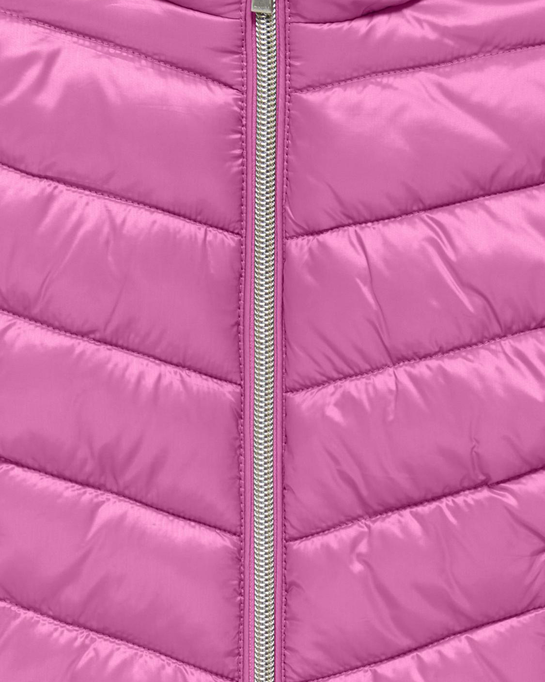 Piumino Kids Only fucsia trapuntato con cappuccio e cerniera image
