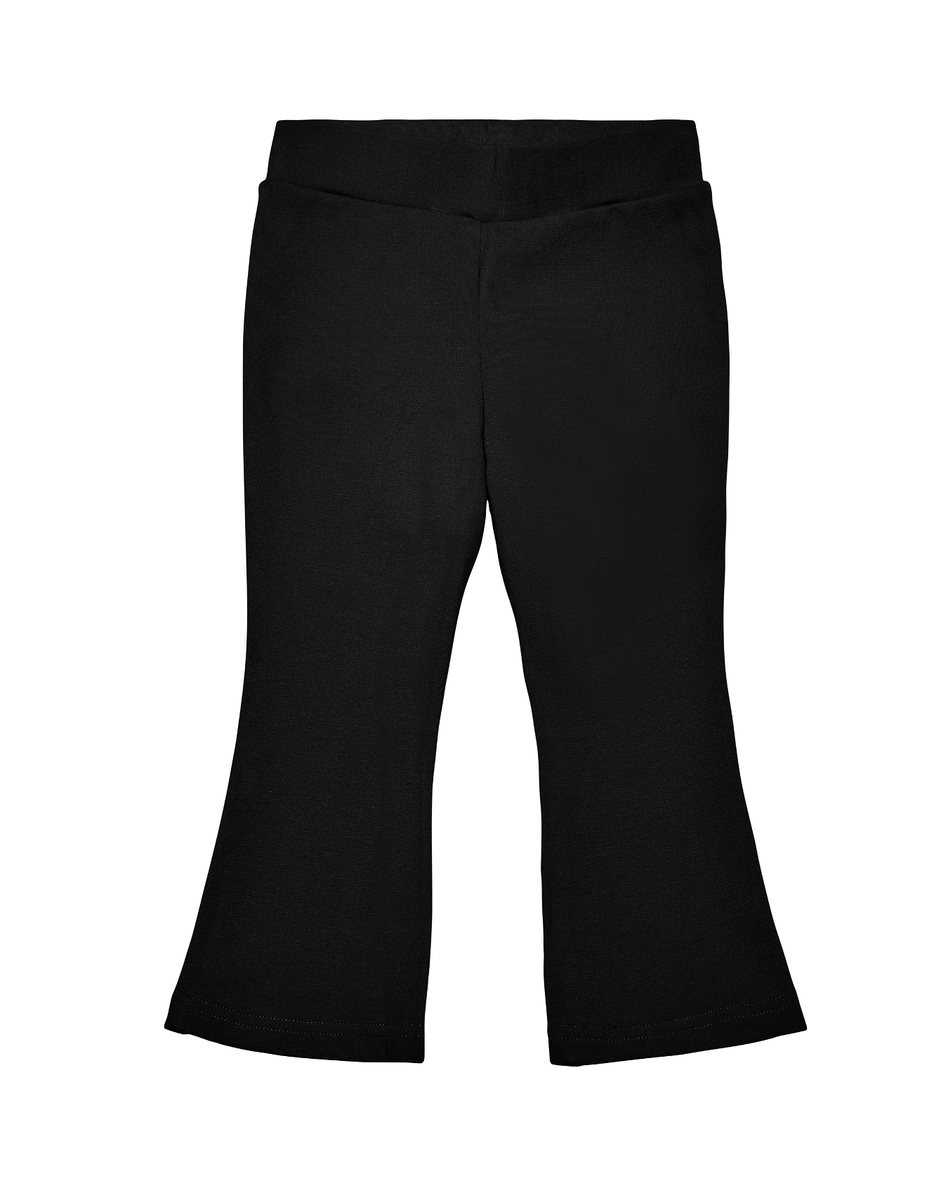 Pantaloni flare neri in viscosa stretch