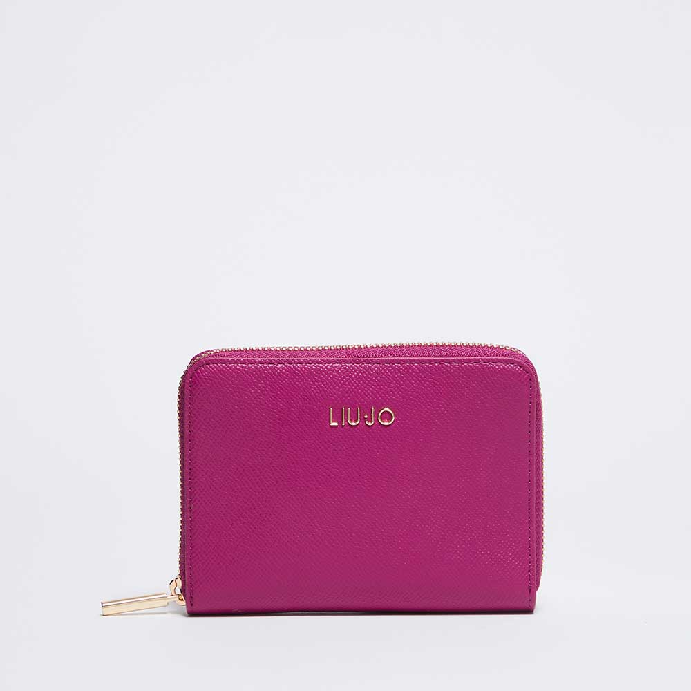 Portafoglio Liu Jo In Ecopelle - Colore Lime, Chiusura A Zip, Scomparti Per Carte E Banconote, Modello AA5156E0087