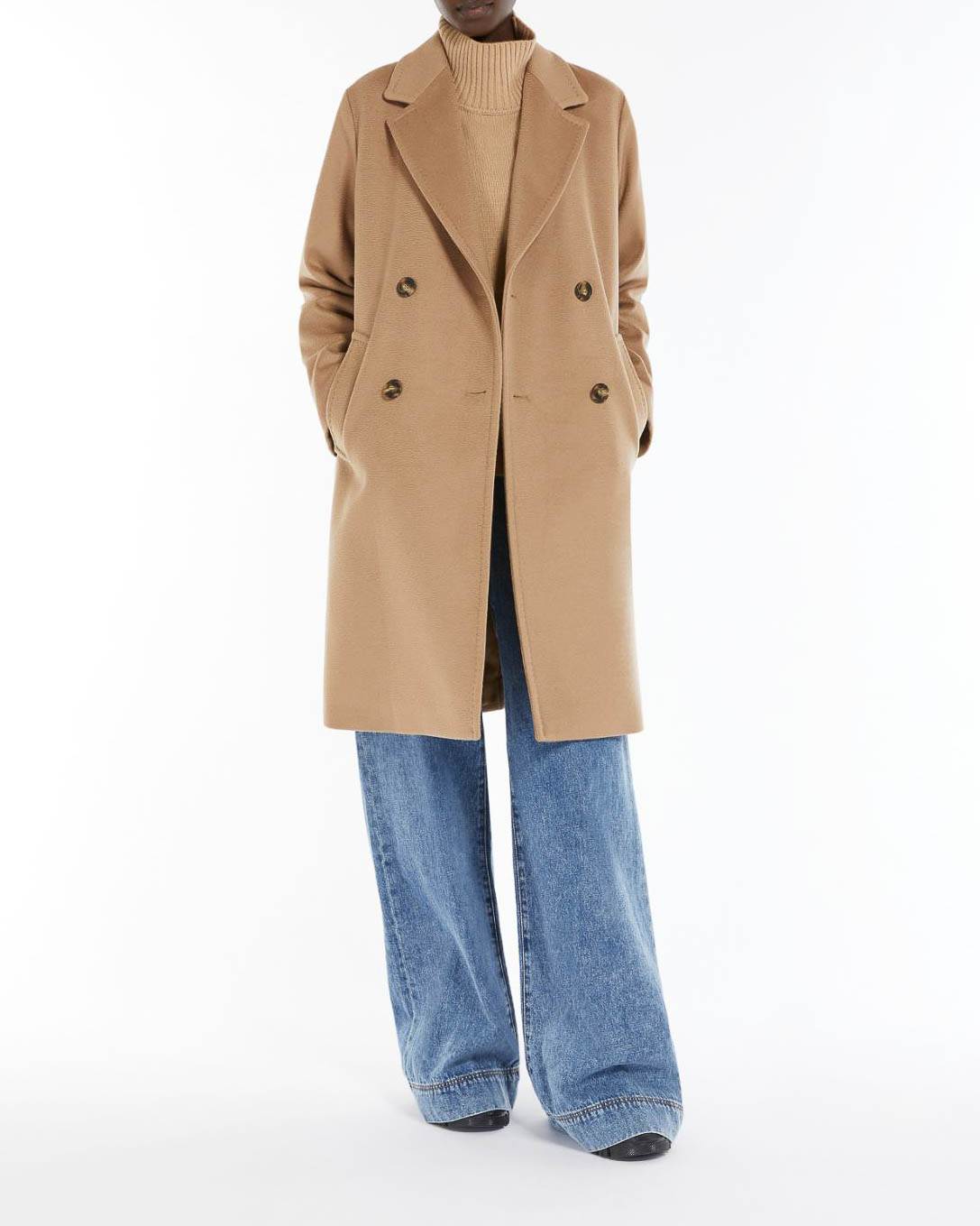コート Max Mara Cappotto Doppiopetto In Lana Cappotto doppiopetto FAVOLA in lana nero Max Mara s Donna
