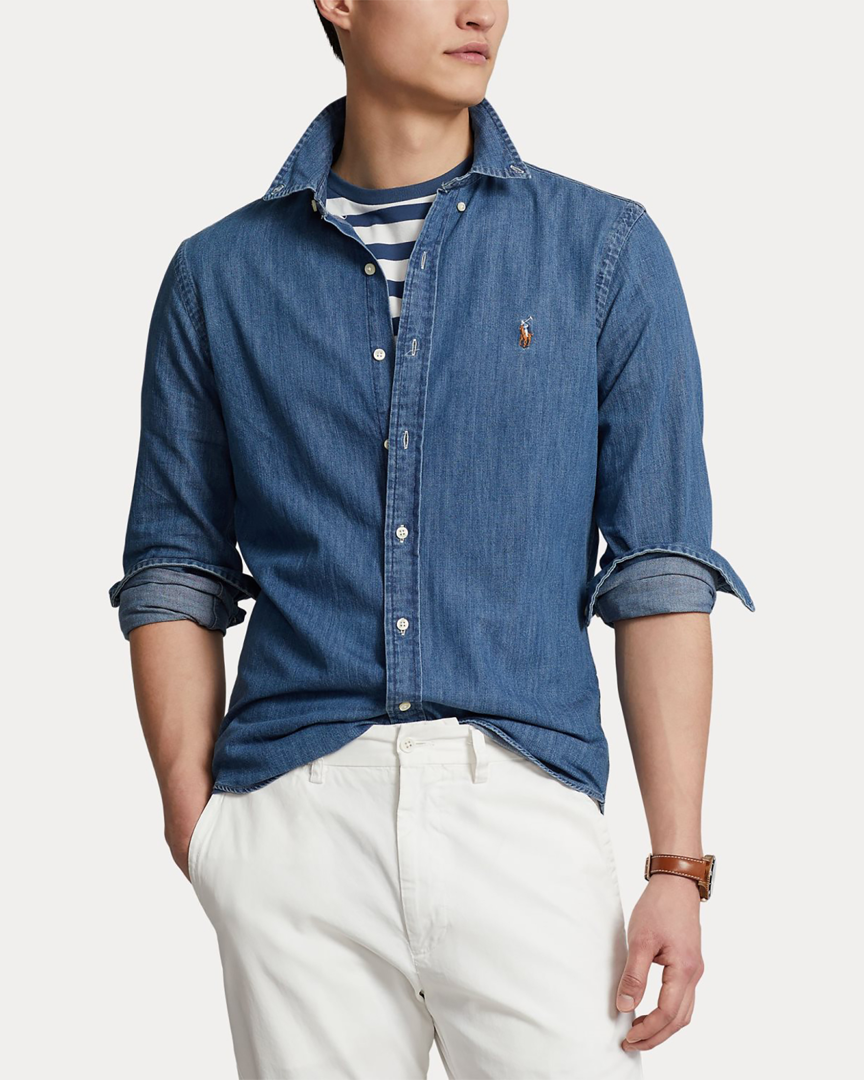 Camicia denim ralph lauren shop