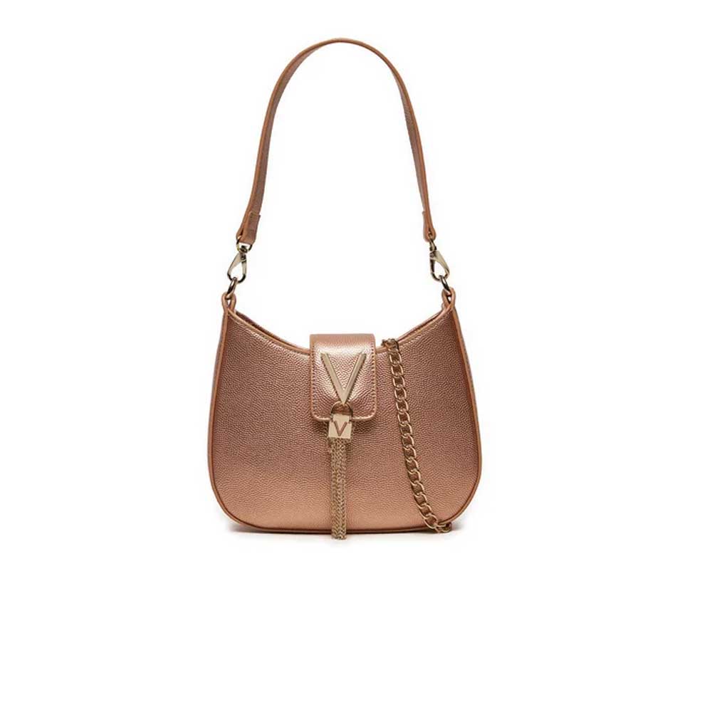 Valentino never shoulder bag with detachable webbing strap in ecru
