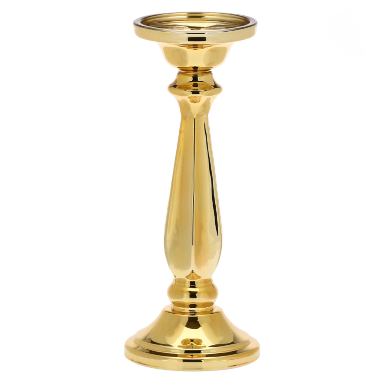 Portacandela in Vetro Illumina Oro M d.10 h.25