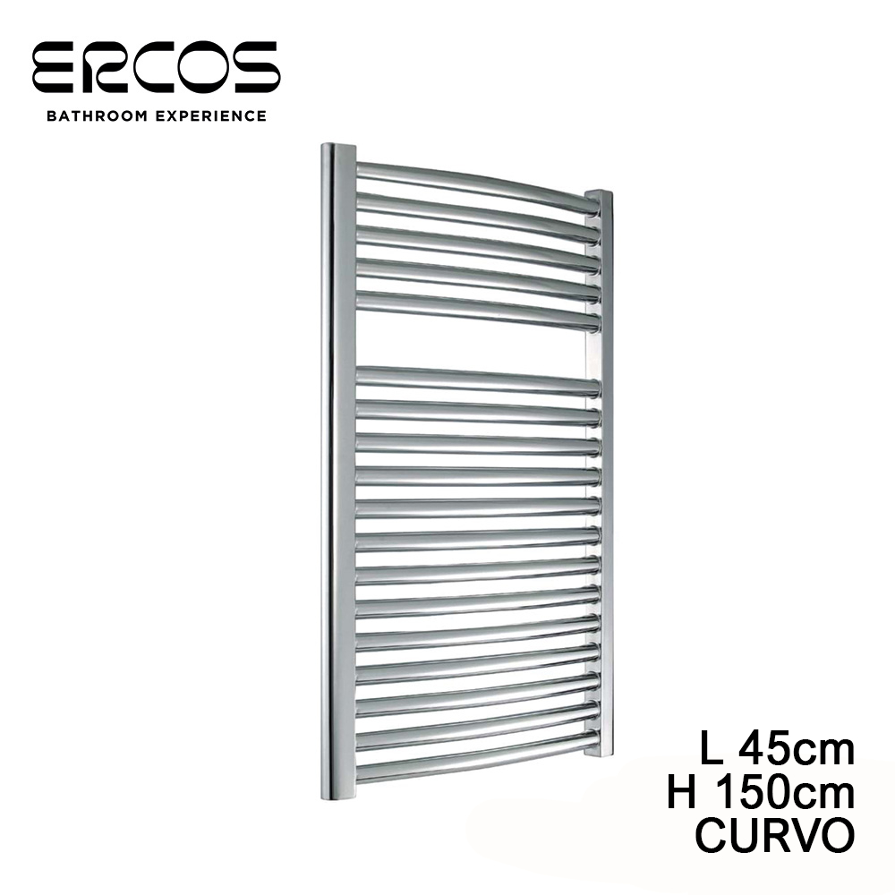 Scaldasalviette Termoarredo Cromato 150x45 Cm - Interasse 40 Cm, Potenza 454 W - Foto 5