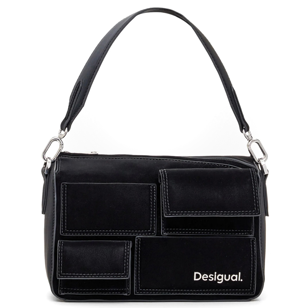 Desigual Pocket Borsa a spalla 24WAXP08 2000 Negro