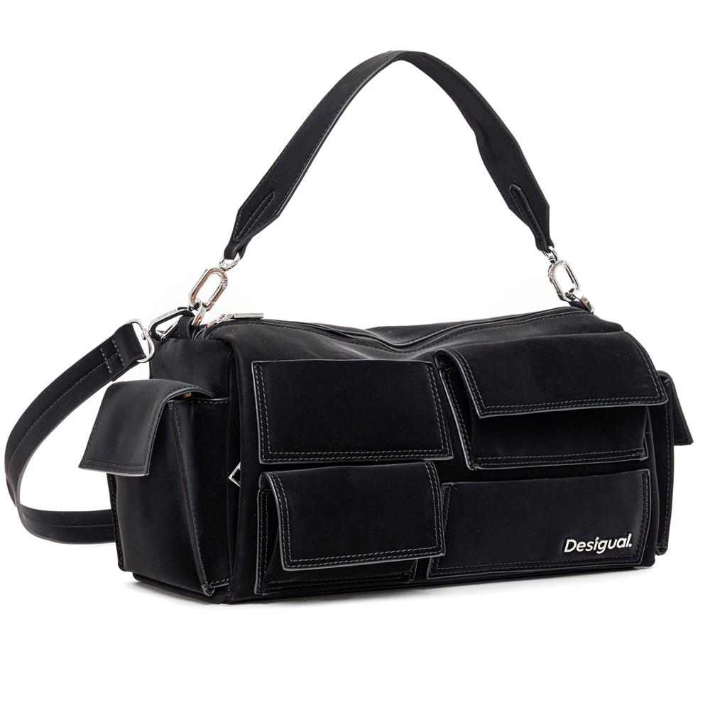 Desigual Pocket Borsa a mano e tracolla 24WAXP09 2000 Negro