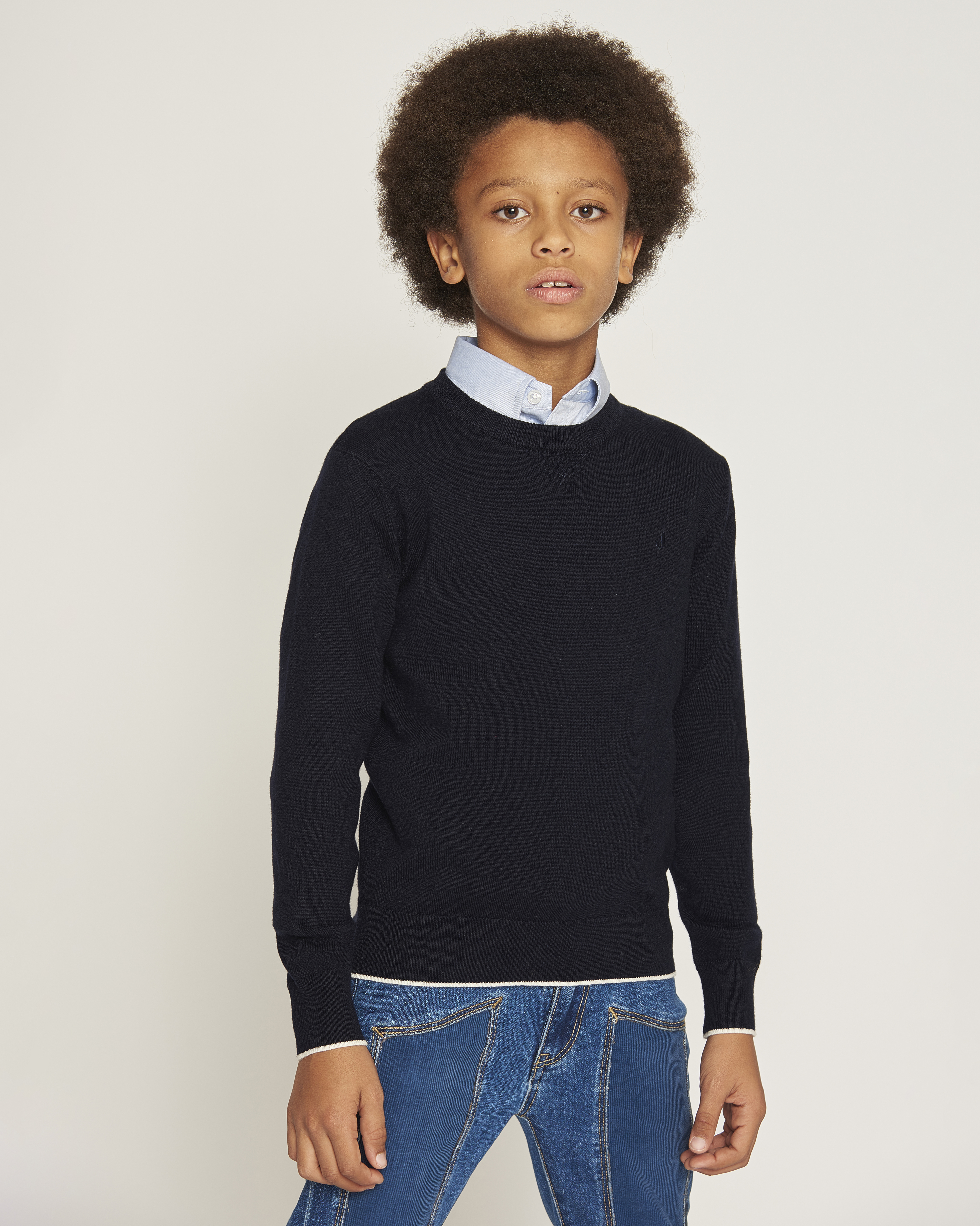 Maglia Jeckerson blu in lana e cotone image