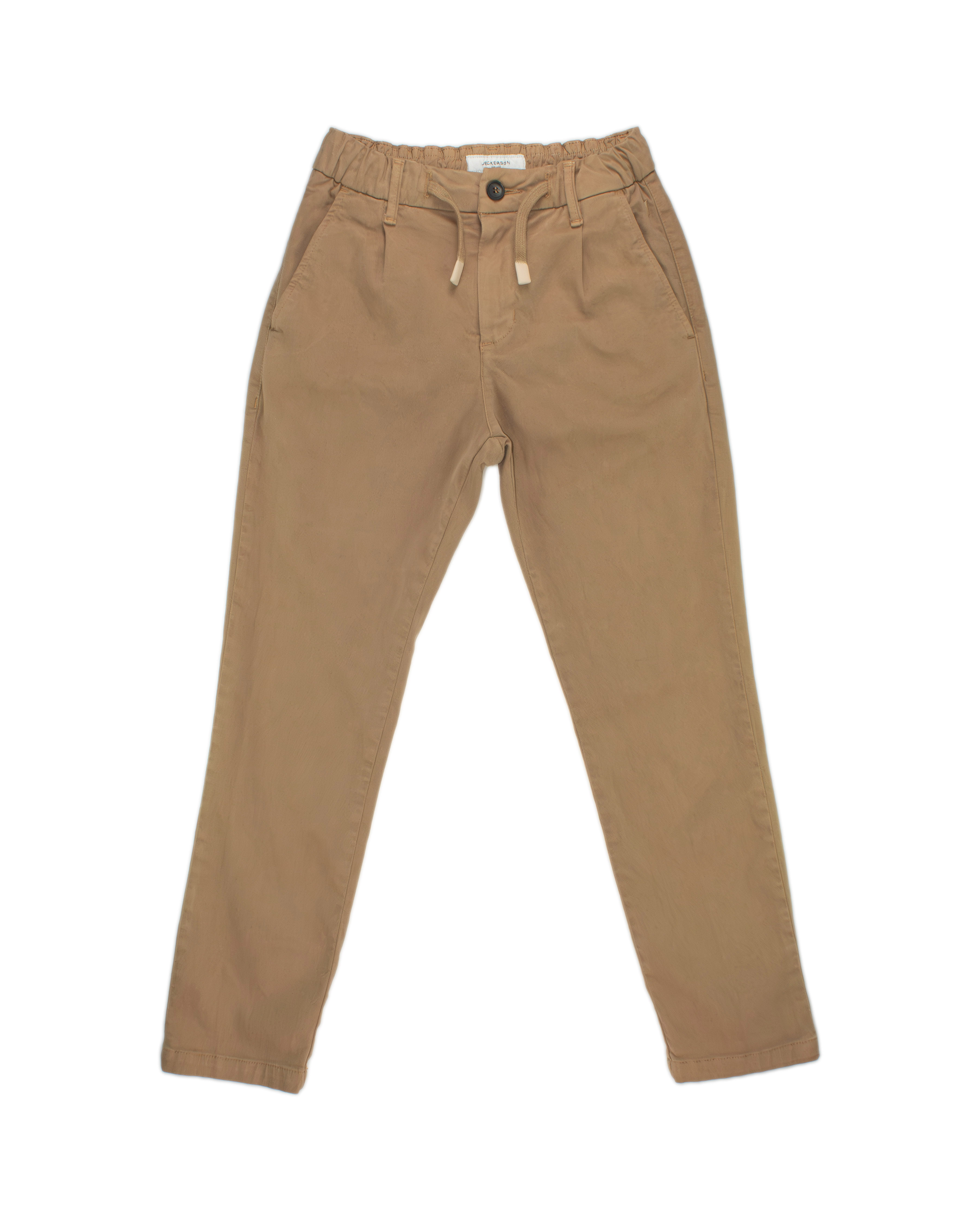 Pantaloni Jeckerson cammello in misto viscosa con coulisse