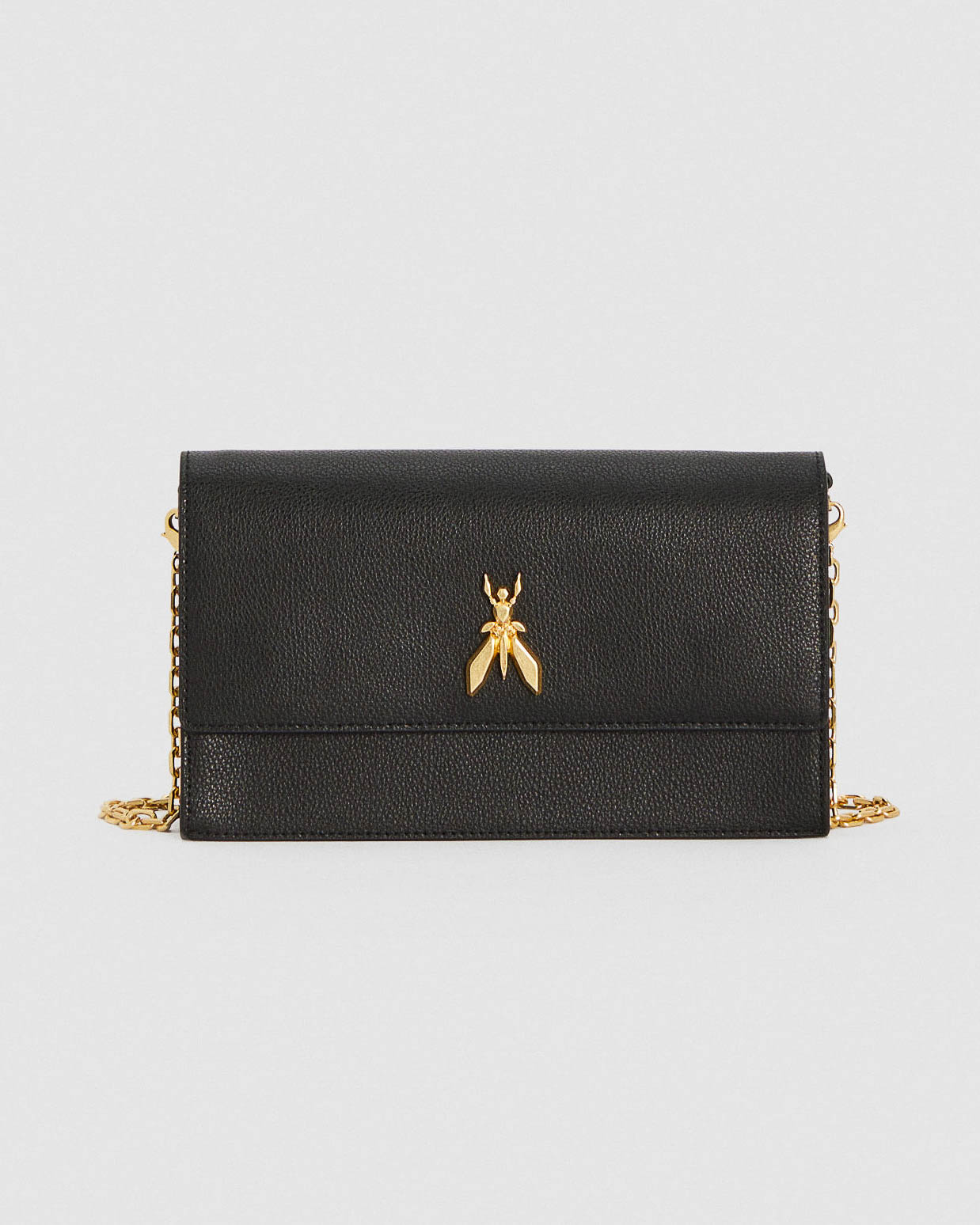 Black Borsa Tracolla Patrizia Pepe Nera Borsa Nera In Pelle