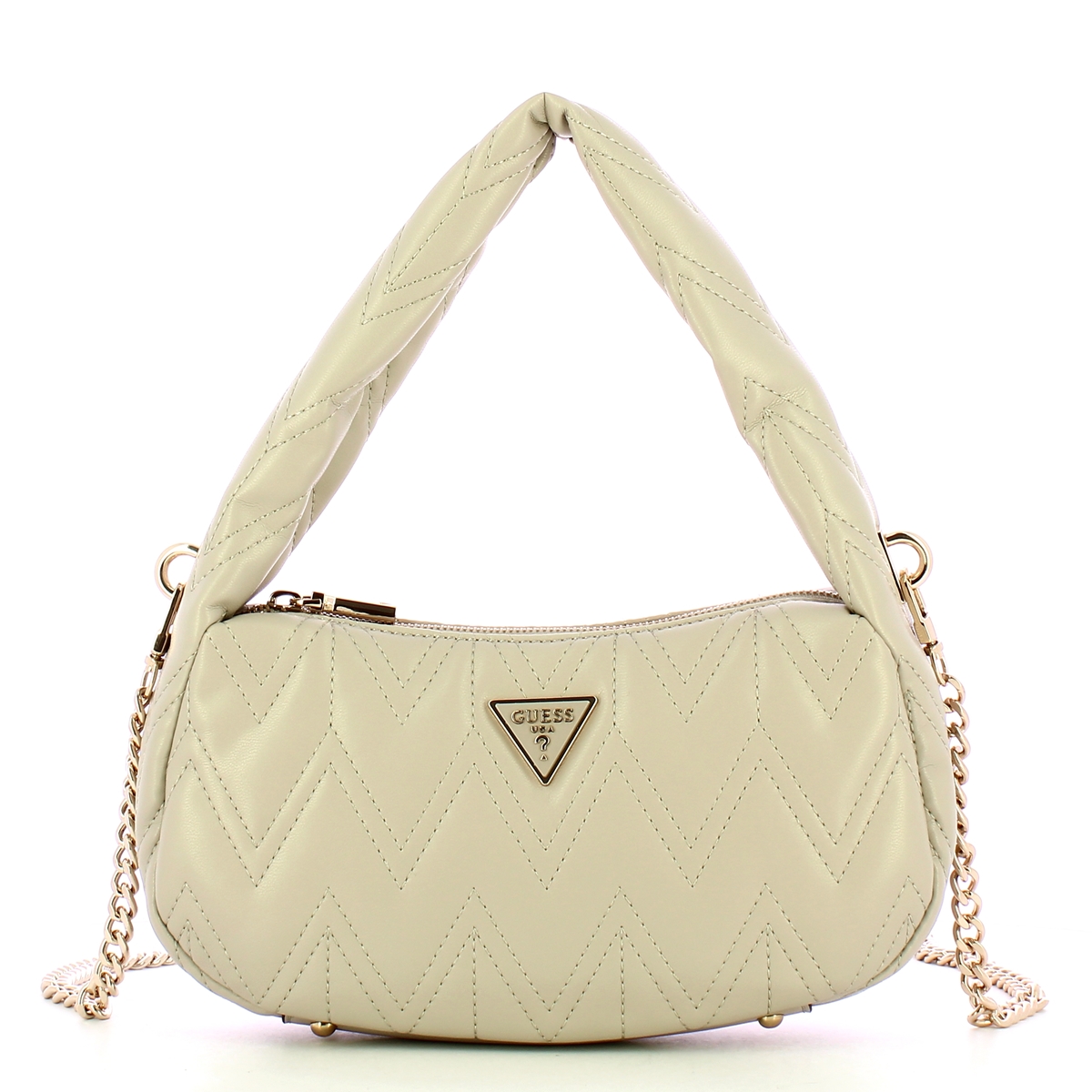 Eda Top Zip Shoulder Bag Tau Beige