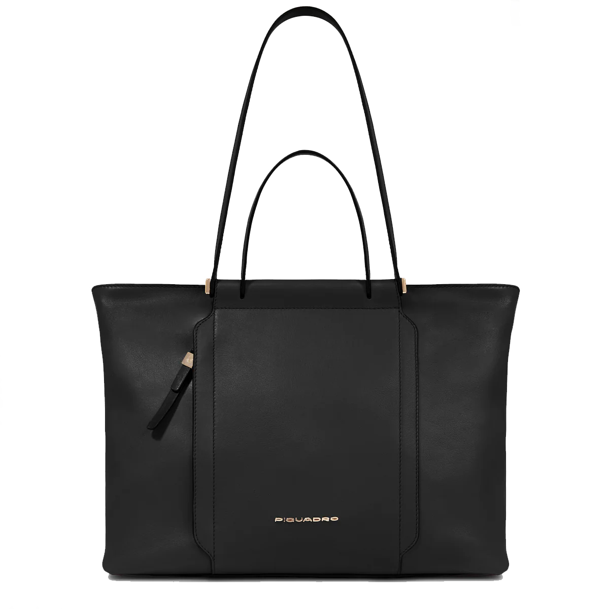 Piquadro Shopping Bag In Pelle - Pc14'' N Nero