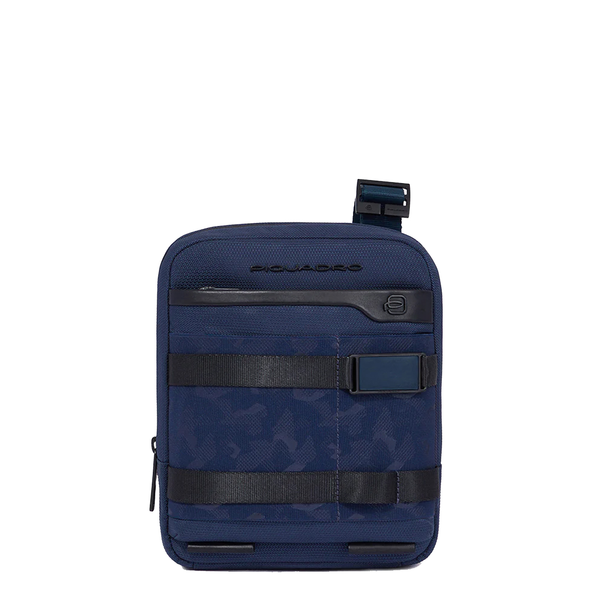 Piquadro Borsello Porta Ipad Mini In Pelle_Tessuto Blu Blu