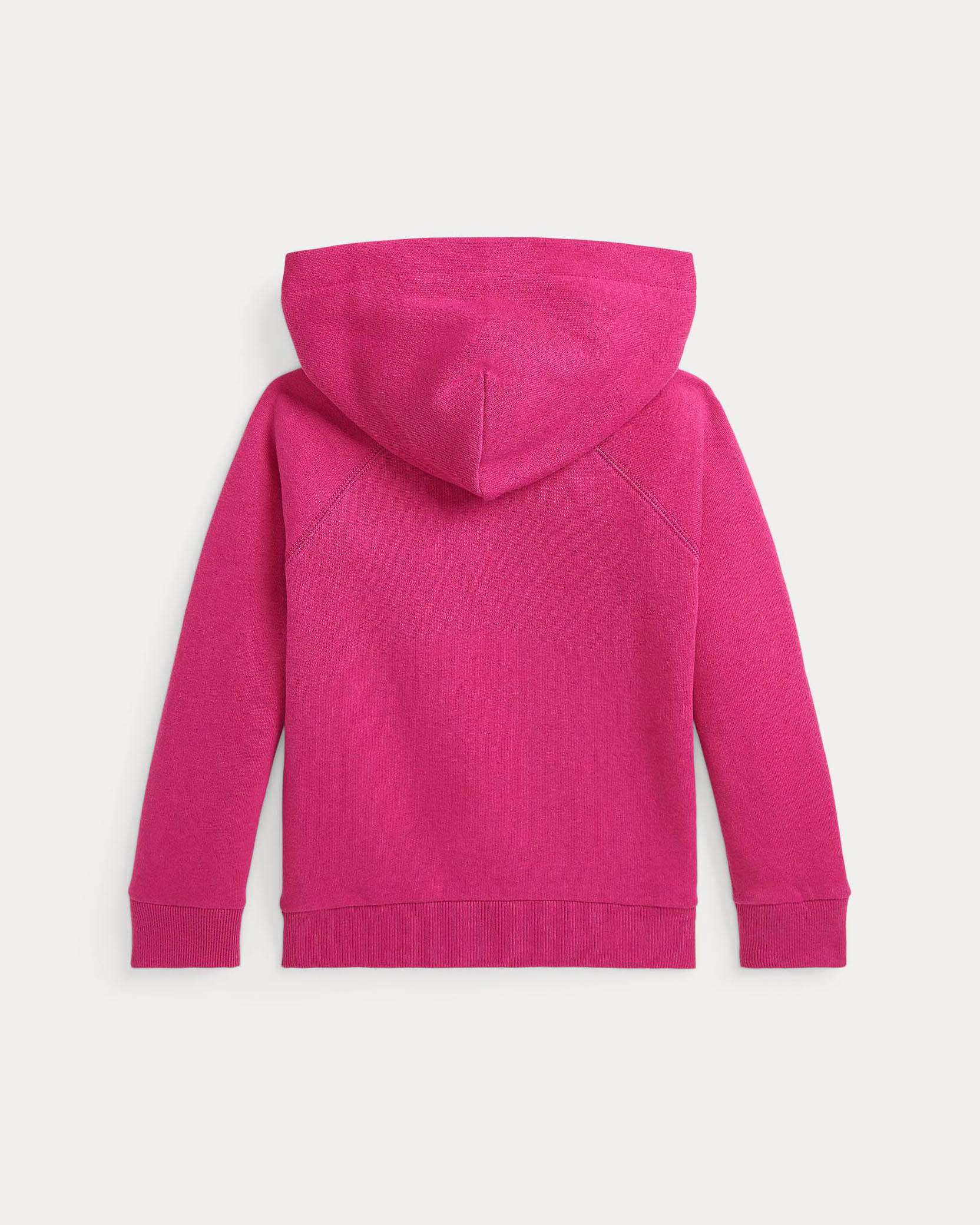 Felpa fucsia Polo Ralph Lauren in misto cotone con cappuccio e logo multicolor image