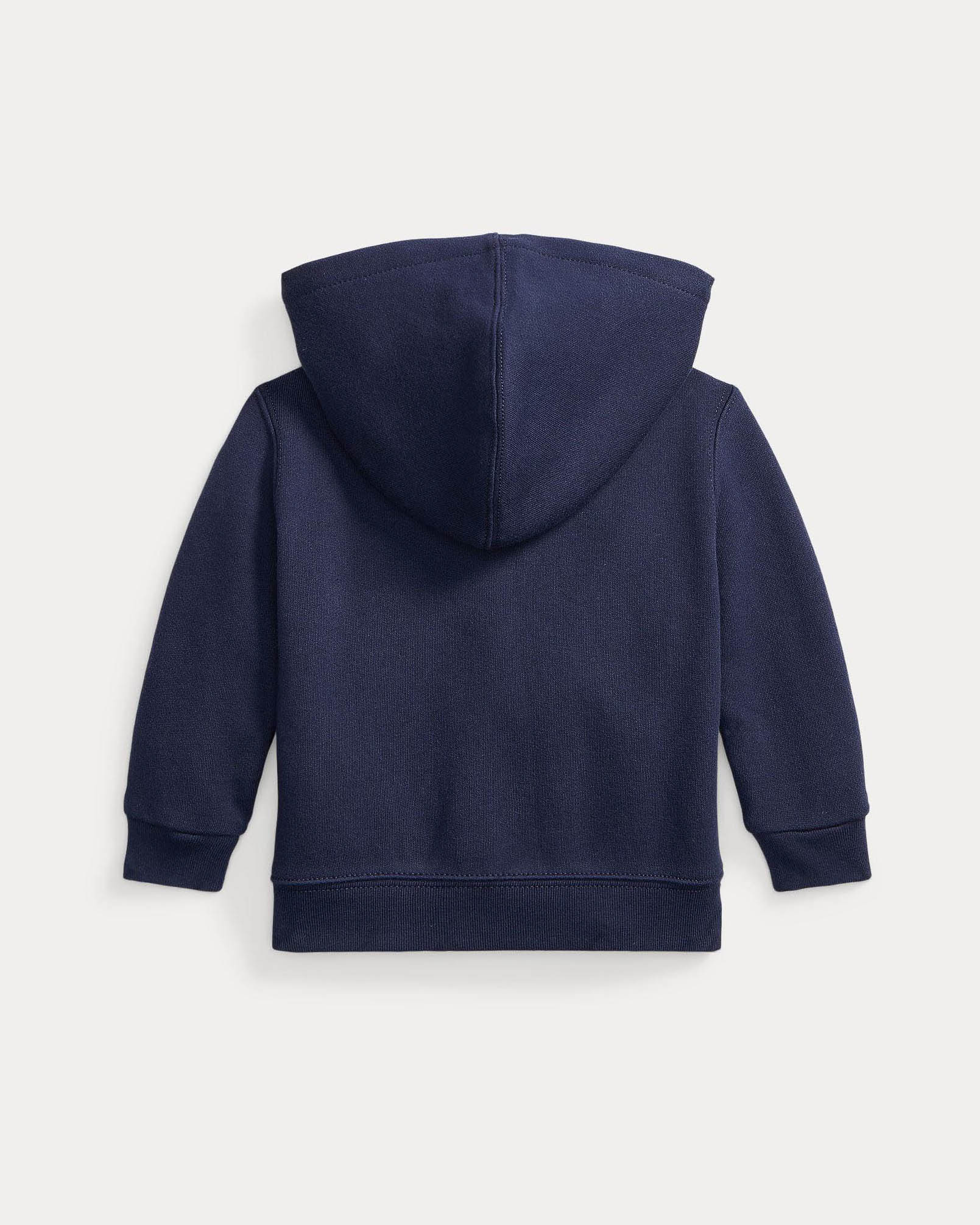 Felpa blu Polo Ralph Lauren in misto cotone con zip e cappuccio image