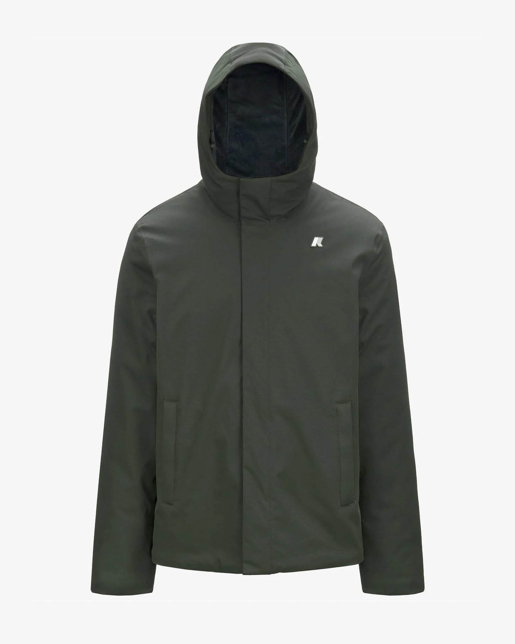 K-way — Giubbino K-way Jacko Twill Marmotta verde militare