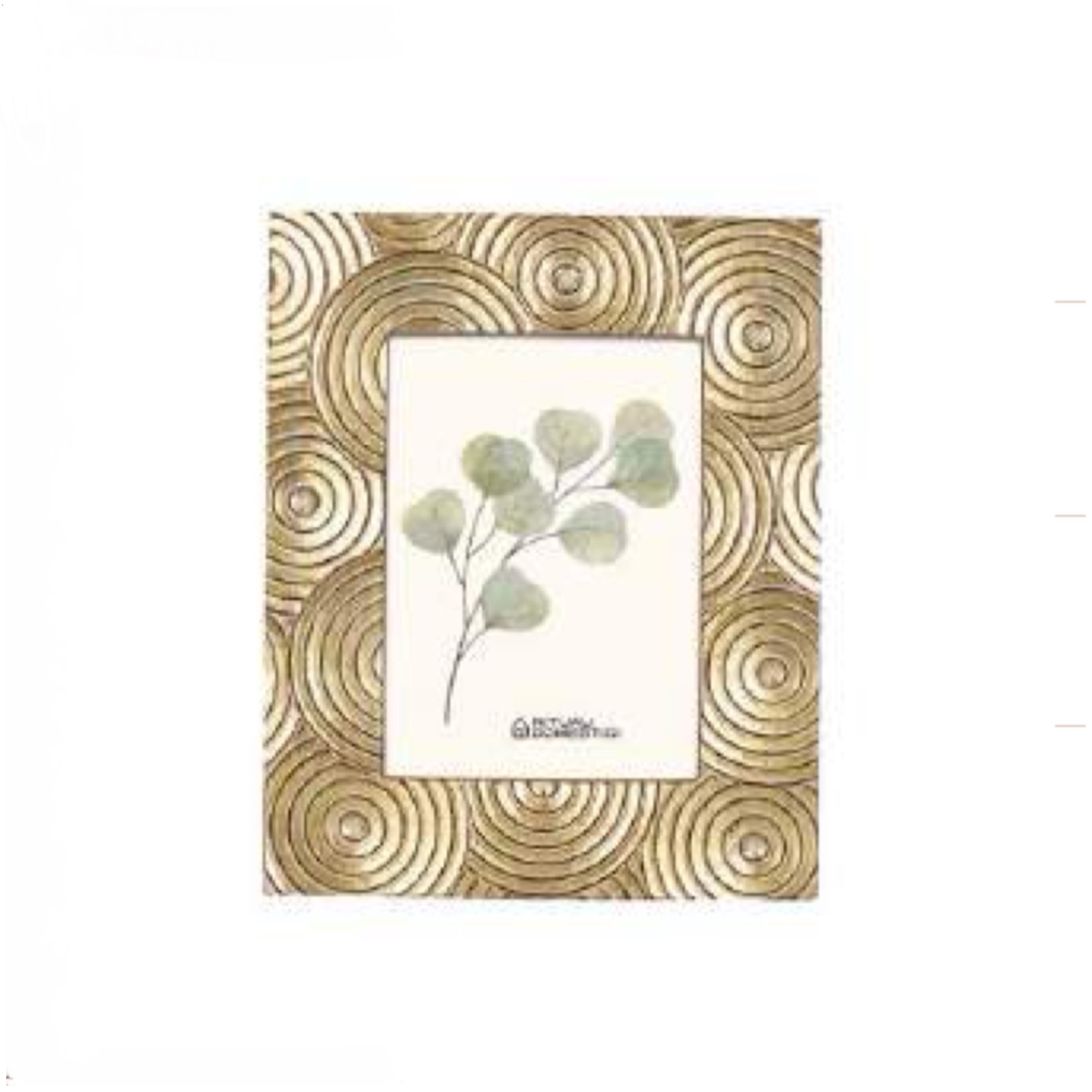 Portafoto in Resina Guardandoti Spirali Oro 10x15 (17,5x22,5)