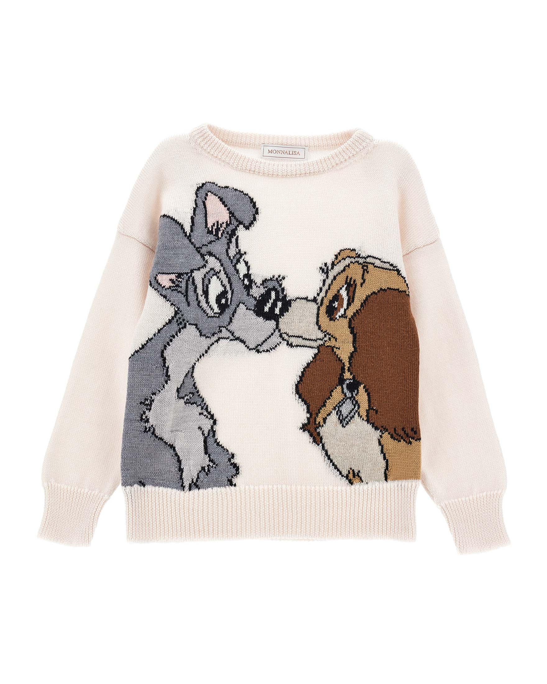 Maglia Monnalisa lana relaxed 'Lilly e il vagabondo'