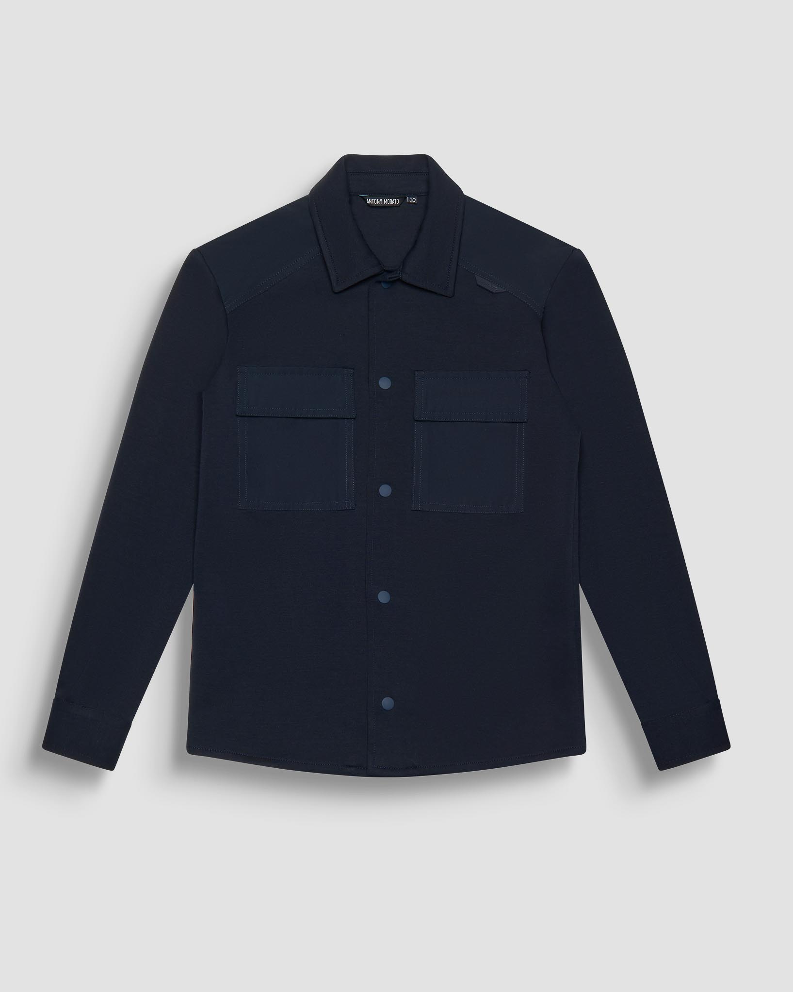 Giacca Antony Morato a camicia blu in misto cotone