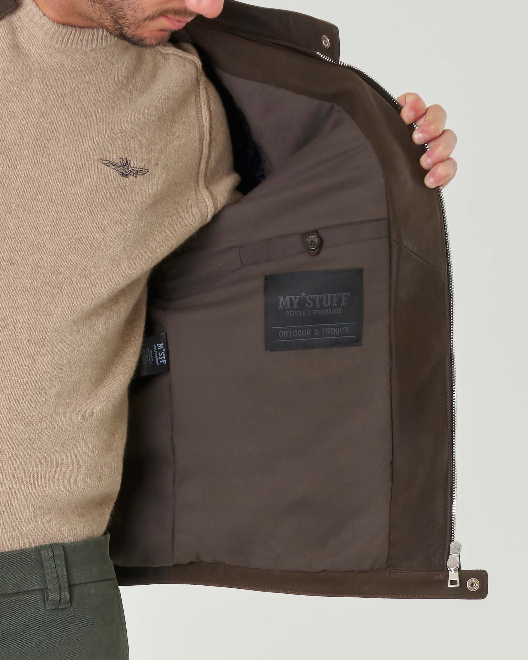 DELTA 4 - PANTALONI DA MOTO IN PELLE UOMO - TAGLIA SHORT/TALL (S/T - Foto 12