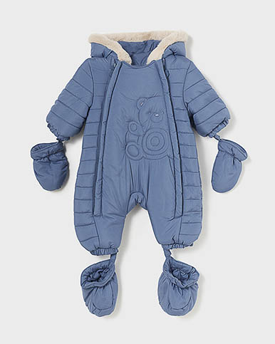 Tuta orsetto Mayoral imbottita avio con cappuccio