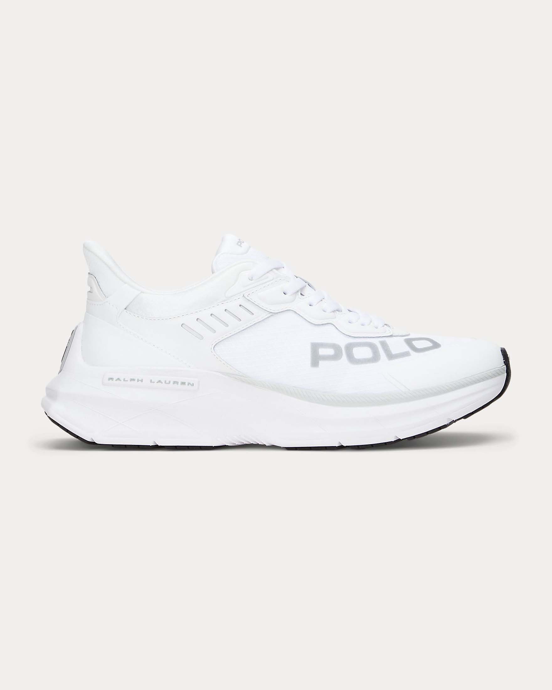 Sneakers bianche Court Blade in pelle e mesh con logo Polo