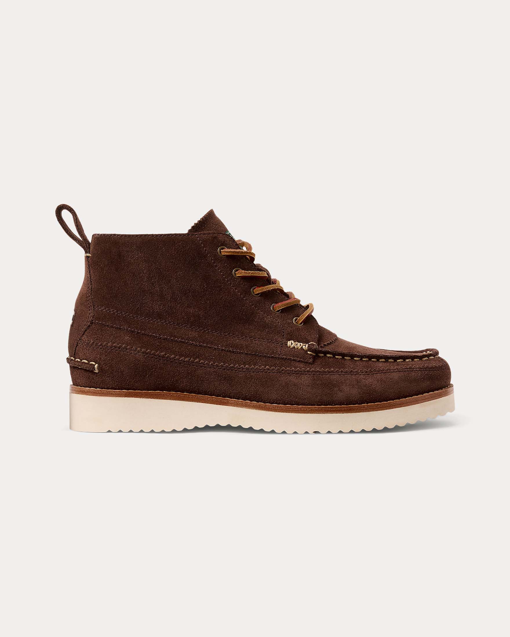 Scarponcino Ranger marrone in pelle scamosciata