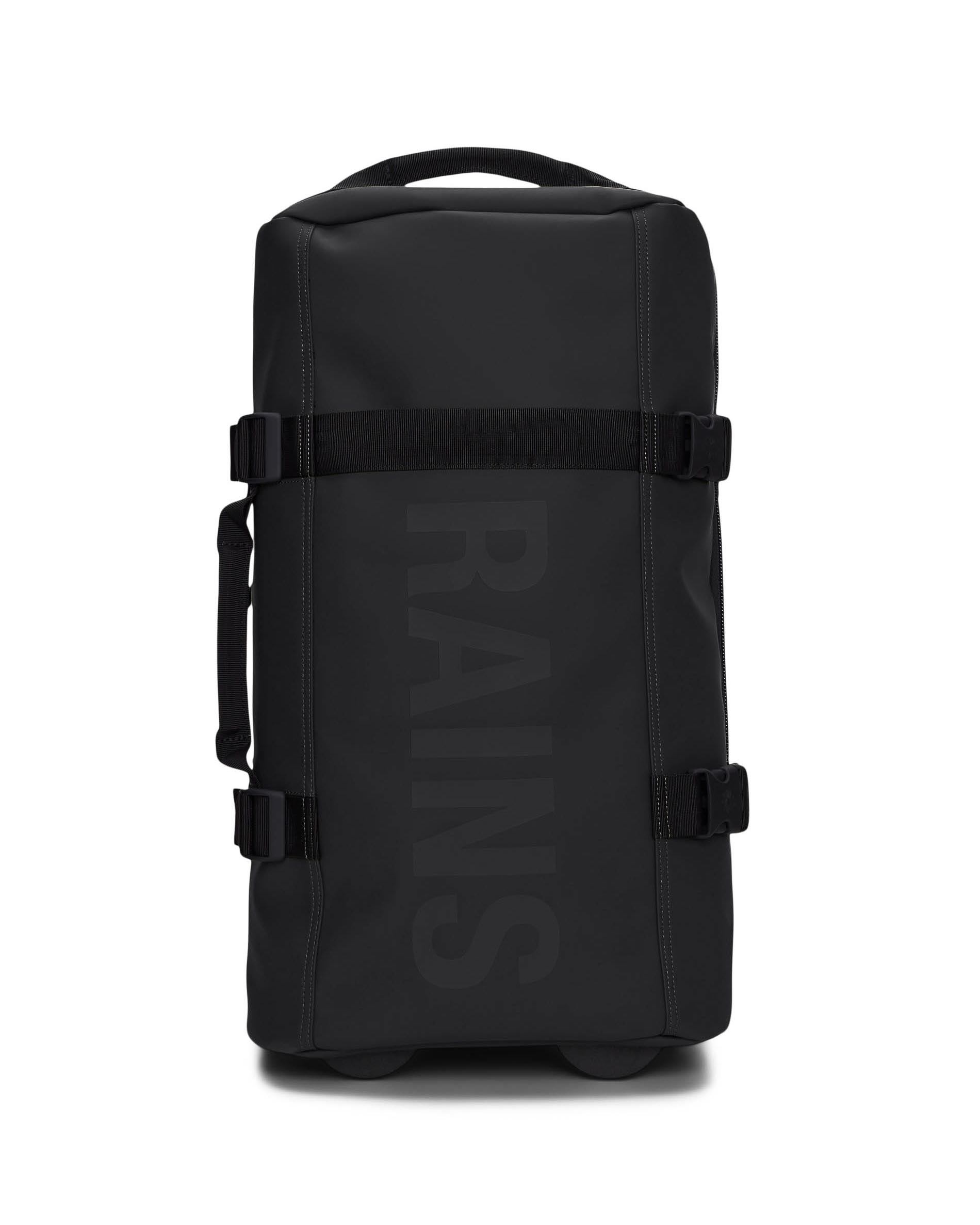 Texel Cabin bag nero in tessuto impermeabile effetto gommato