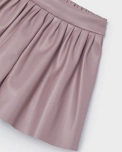 Short ecopelle malva image