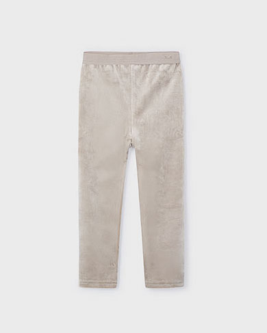 Leggins Mayoral velour stretch beige