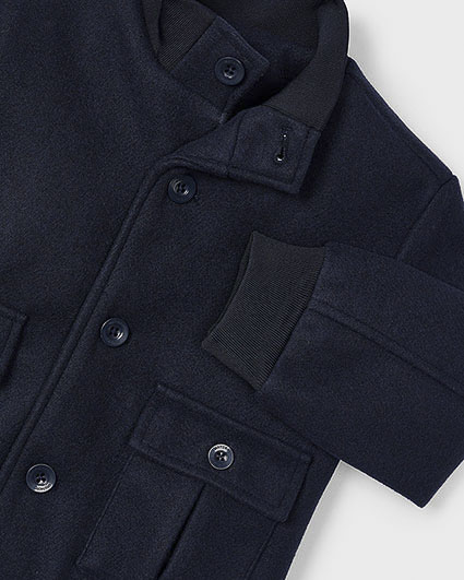 Bomber Mayoral in panno blu a collo alto image