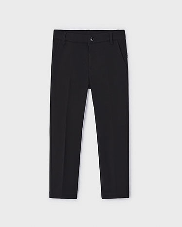 Pantalone chino nero punto milano