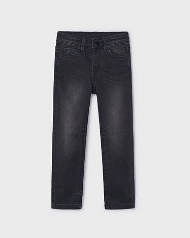 Jeans nero slim fit in cotone stretch