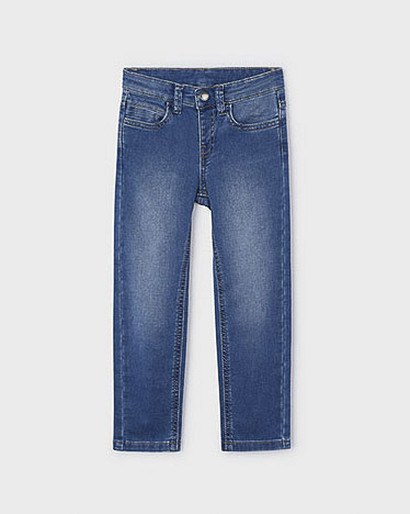 Jeans regular a lavaggio chiaro stone washed
