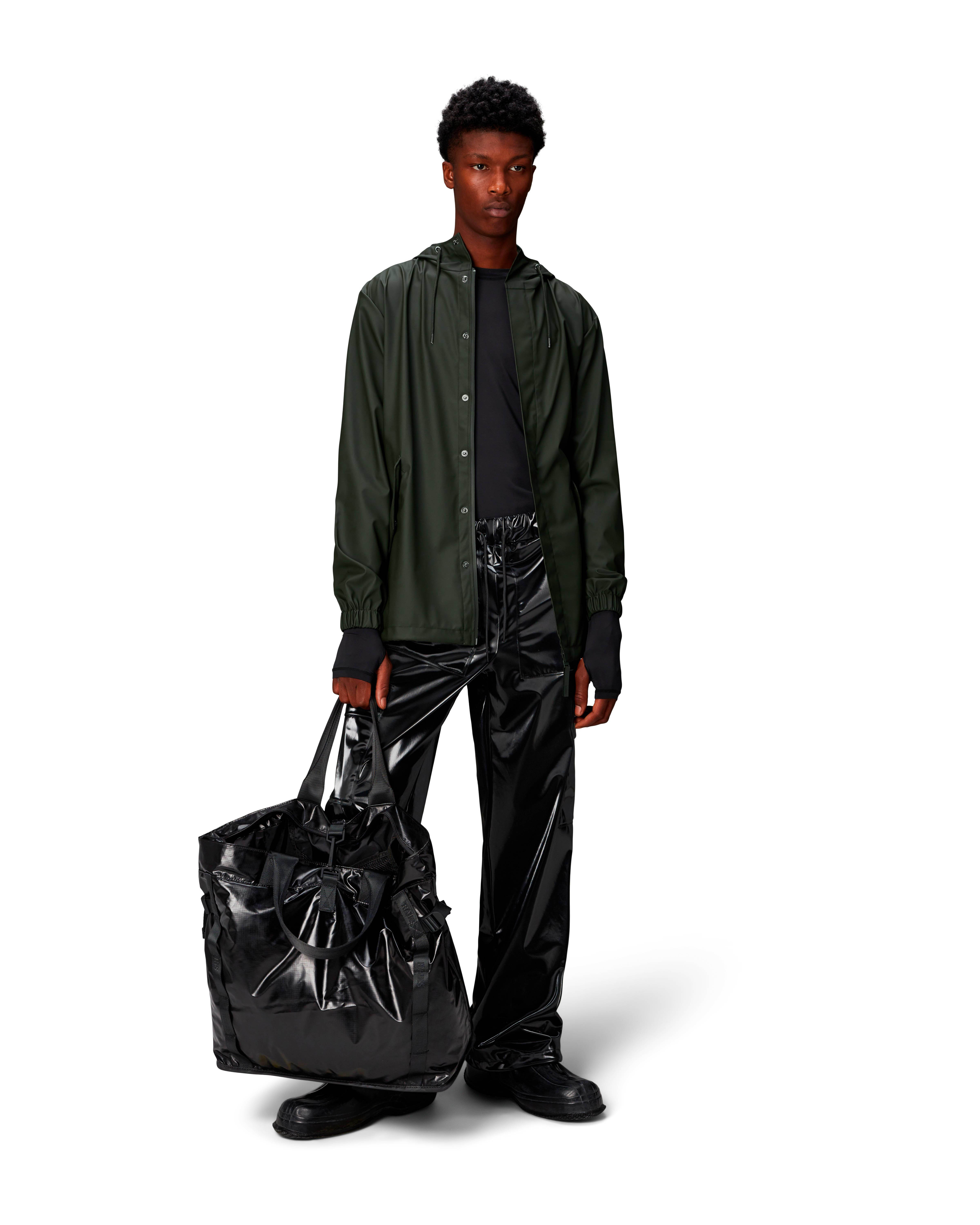 Impermeabile a eskimo Fishtail Jacket Rains verde militare in tessuto tecnico image