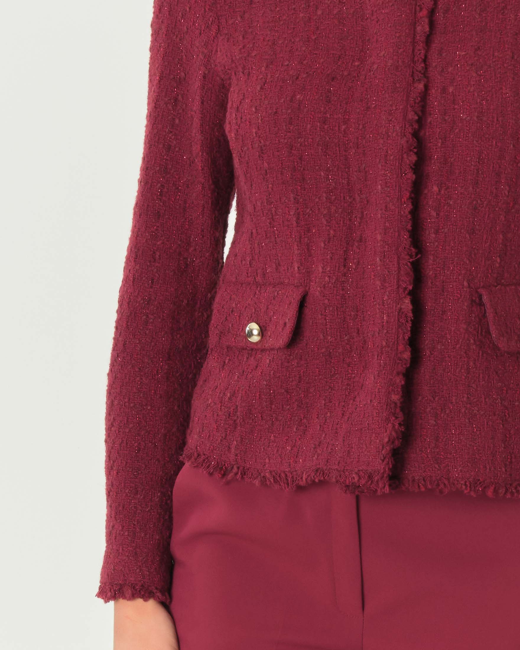 Giacca rossa corta best sale