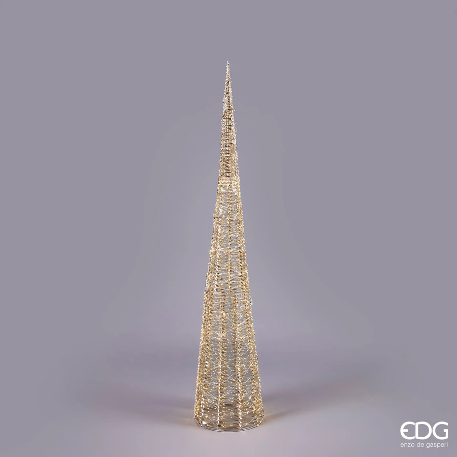 Albero di Natale Led Stripes Cono 2400 Microled IP44  d.40 h.210 Edg