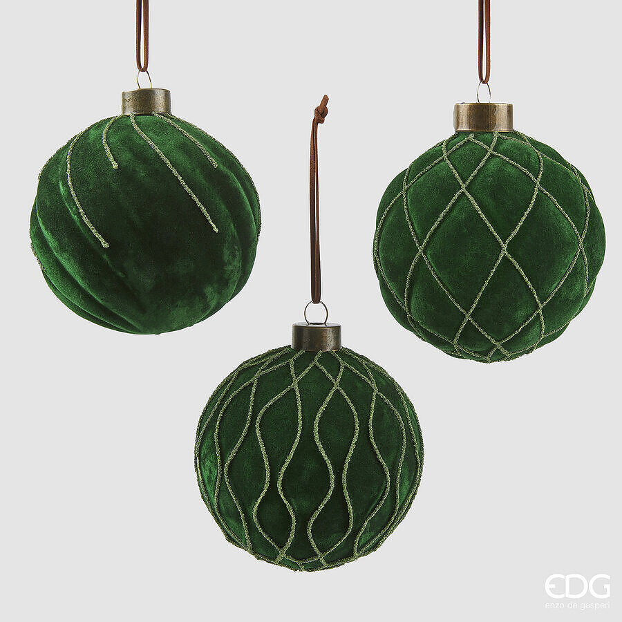 Palla in Vetro Velvet Verde 3A d.10 Edg