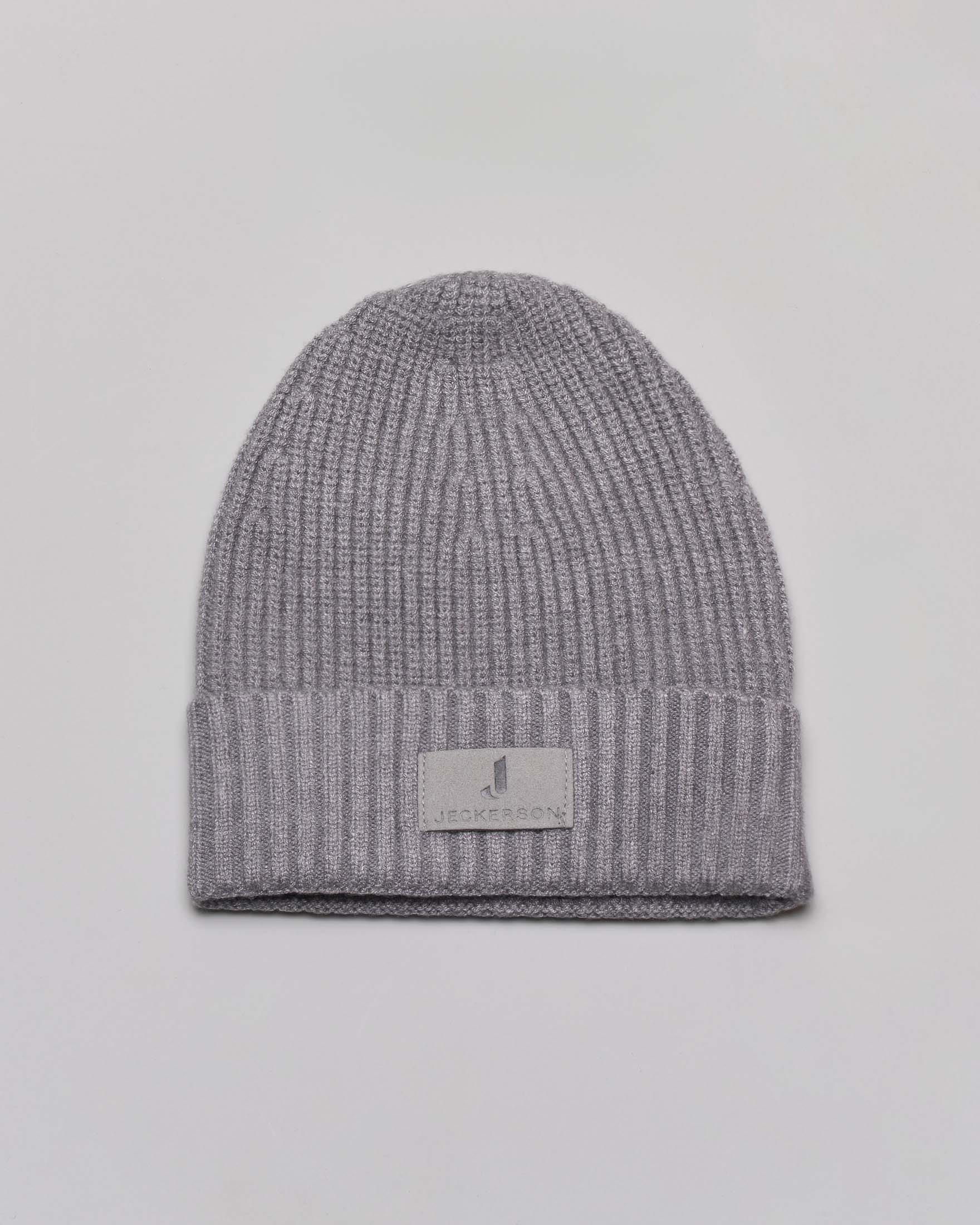 Berretto Jeckerson grigio in maglia a coste