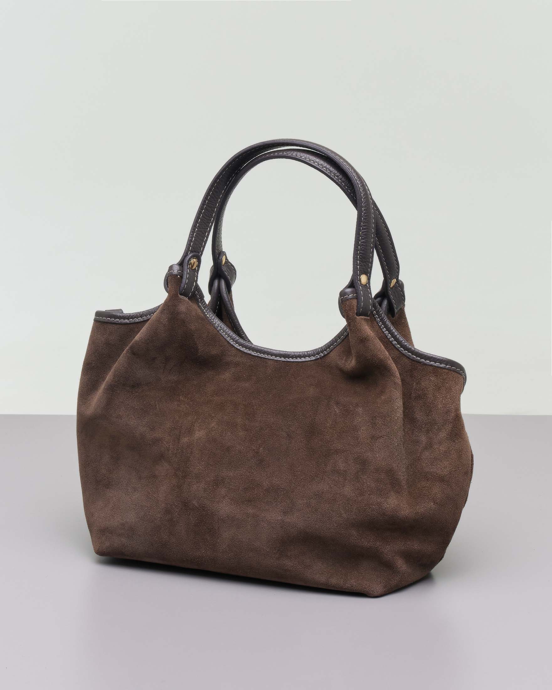 Tracolla pelle marrone sales