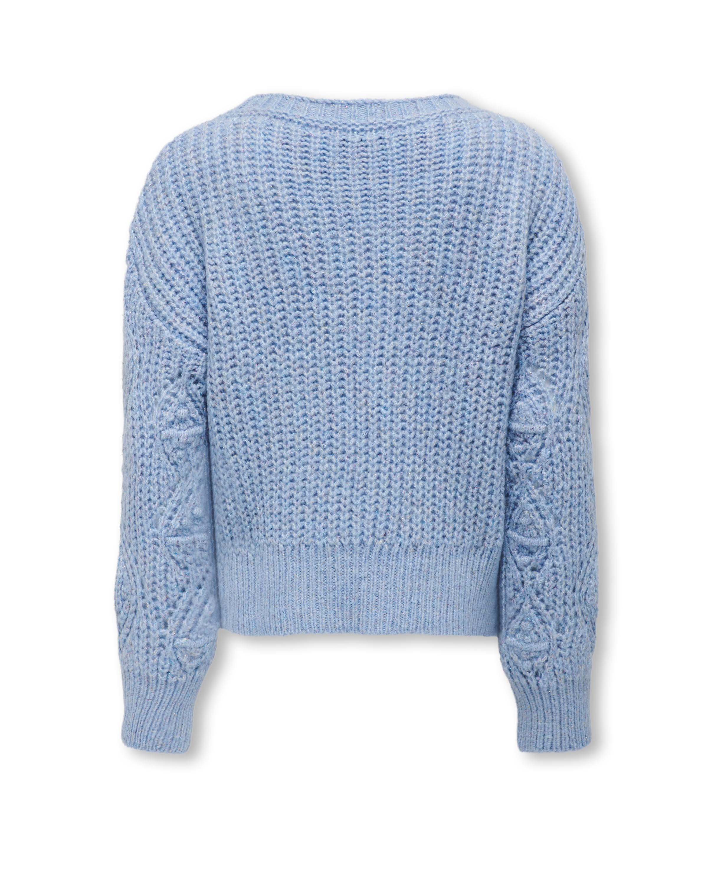 Maglia relaxed azzurra tricot traforato image