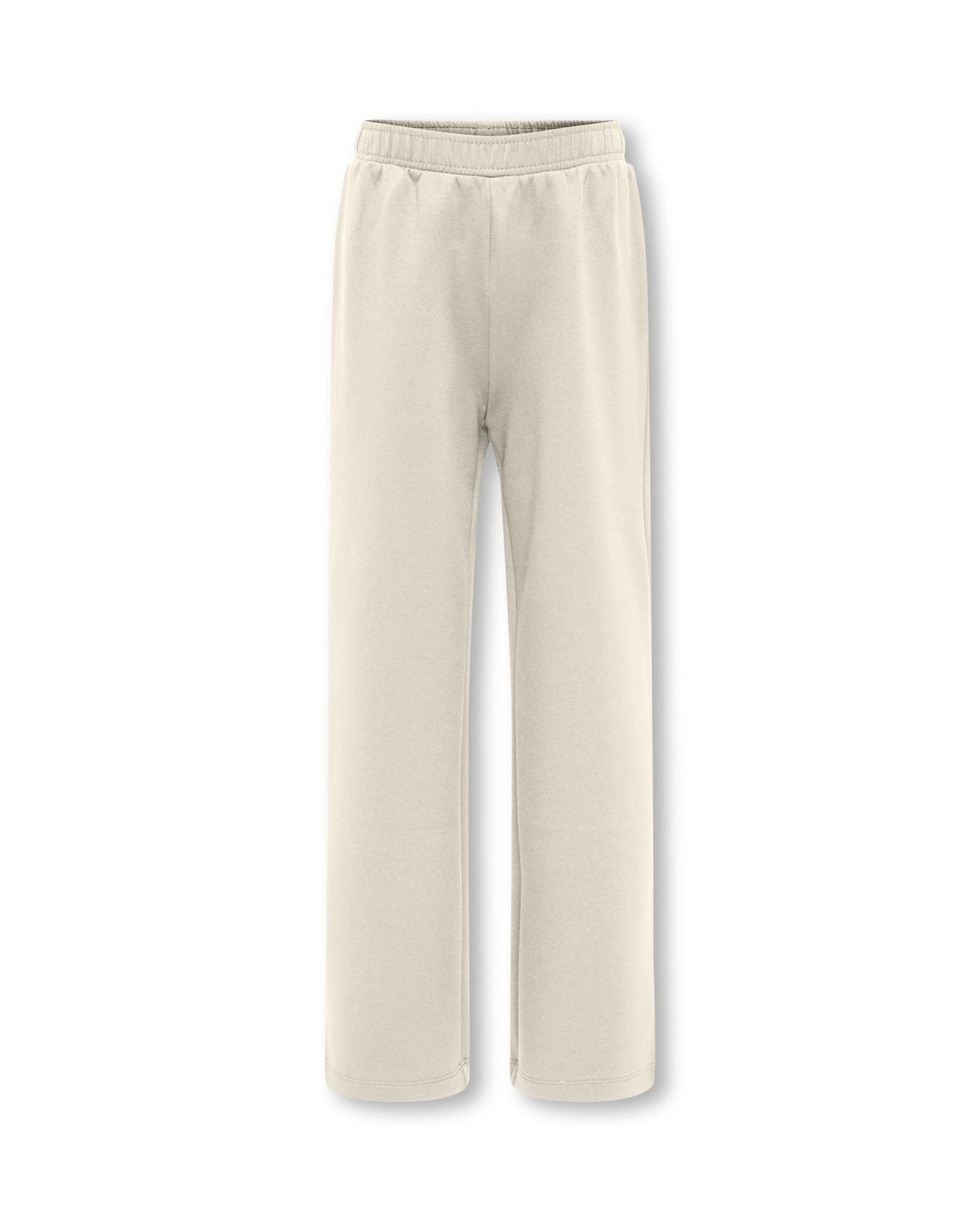 Pantalone a palazzo panna in tessuto stretch