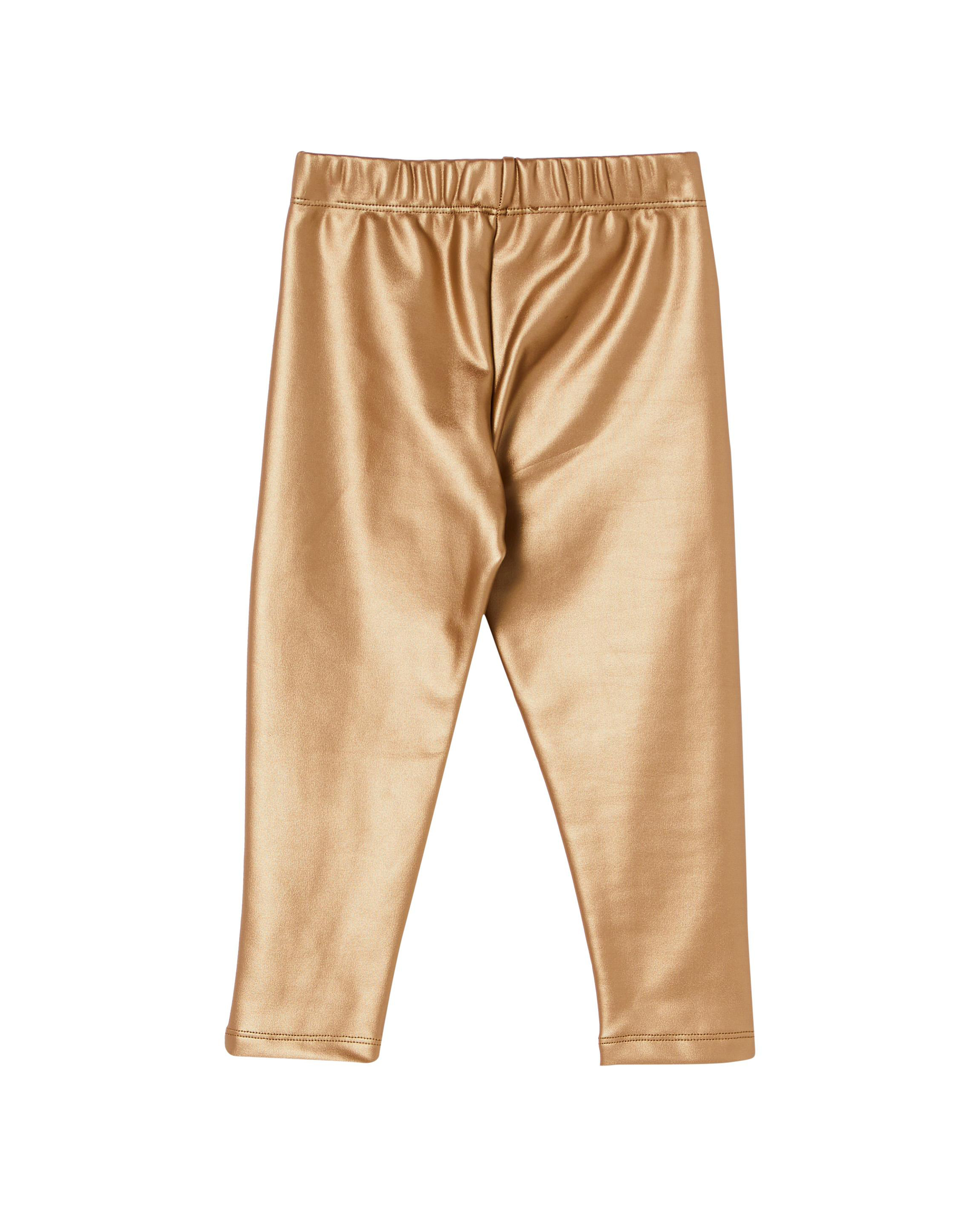 Leggins Liu Jo in oro spalmato image