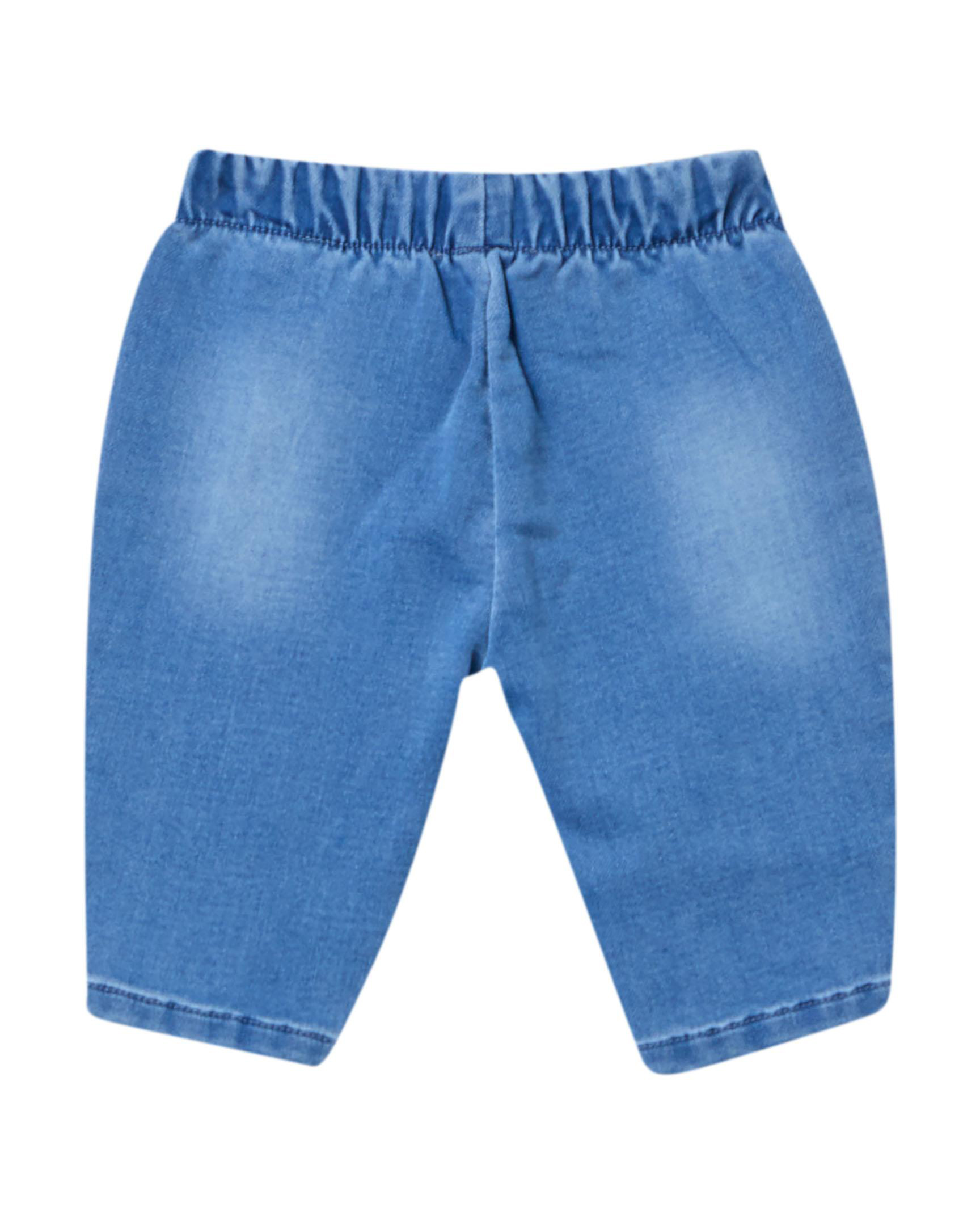 Jeans Liu Jo a lavaggio chiaro in cotone stretch con rouches image