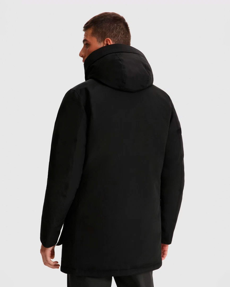 Arctic Parka Woolrich nero con pelliccia staccabile image