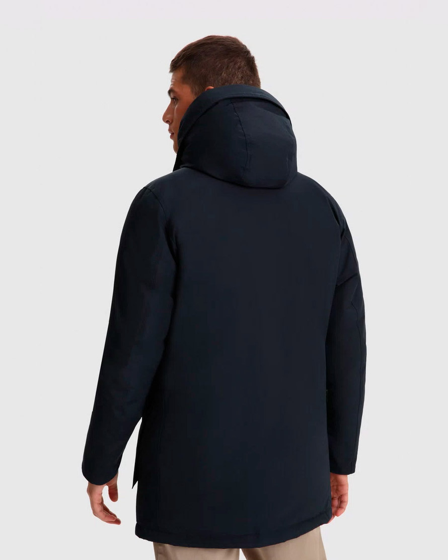 Arctic Parka Woolrich blu con pelliccia staccabile image