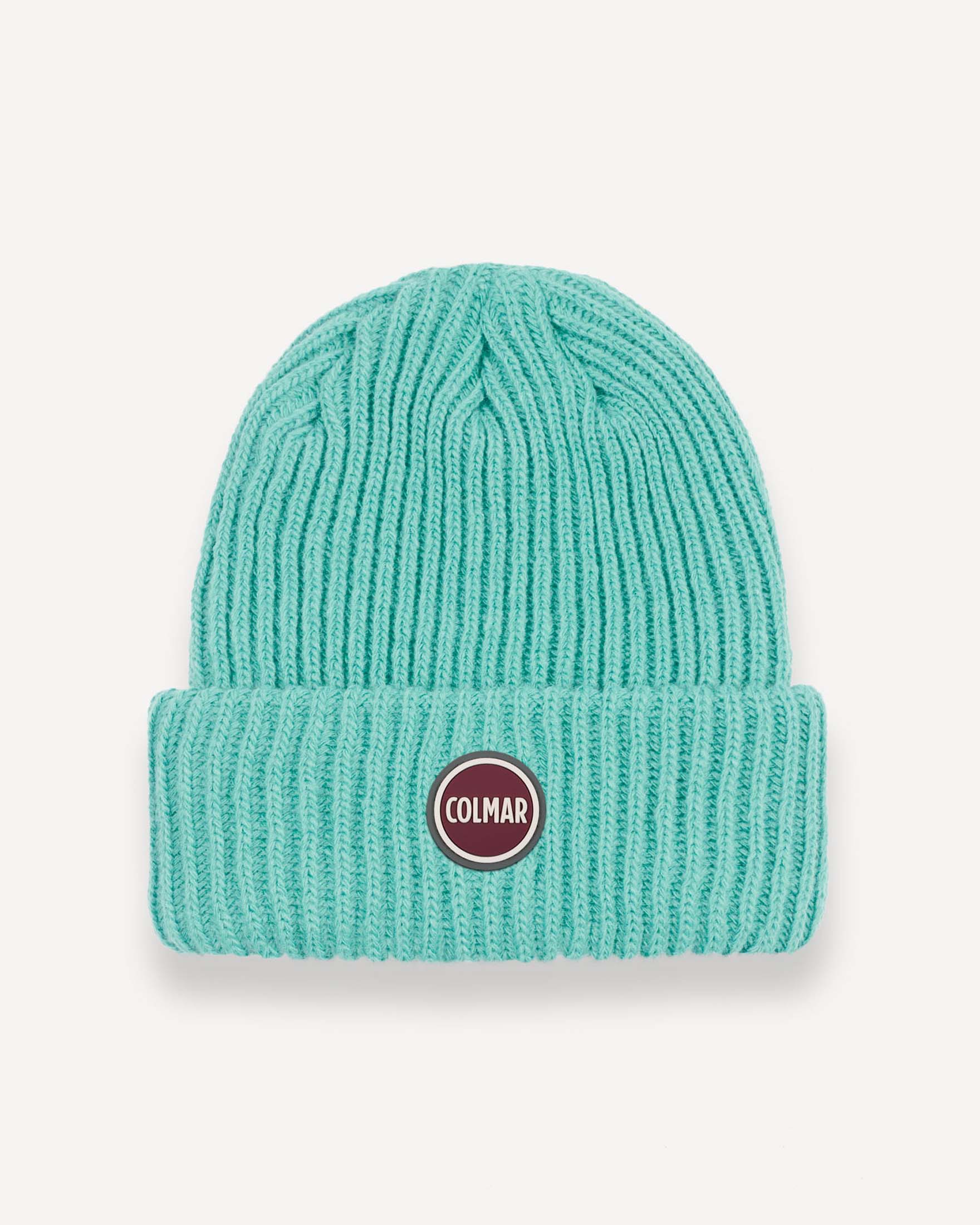 Colmar Originals — Berretto Colmar Originals color acqua a coste inglesi con logo bollo applicato