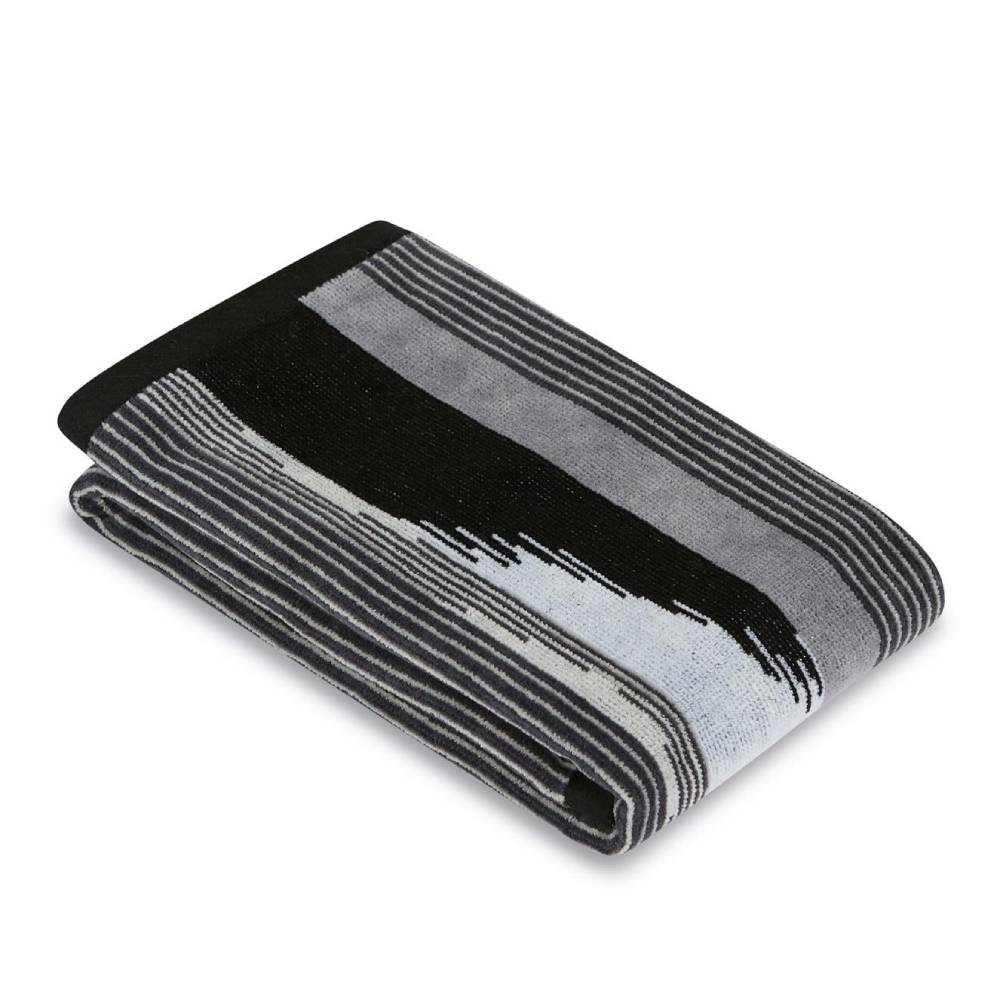 MISSONI HOME | CLINT 601 black and white guest towel pair