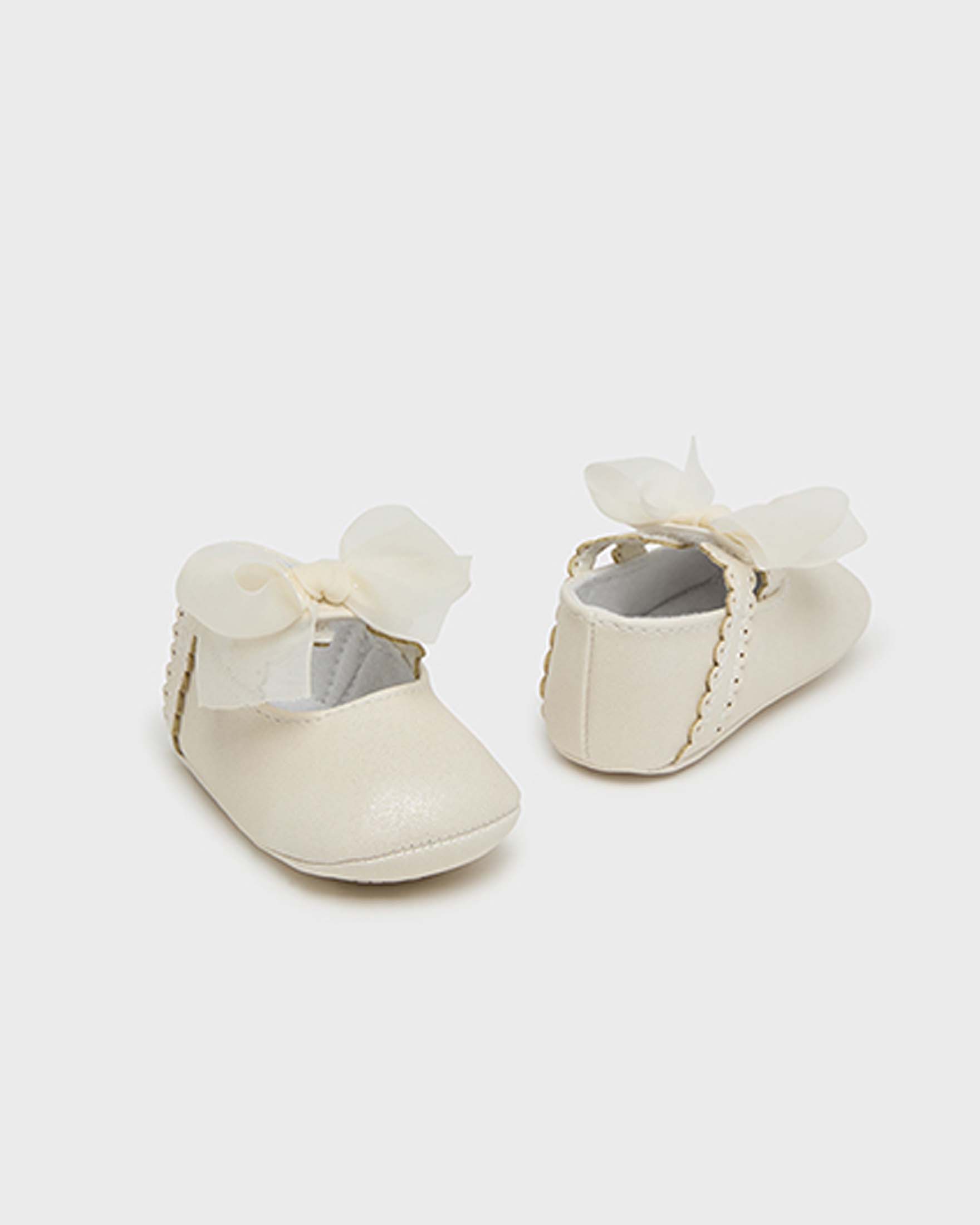 Ballerine panna ecopelle con fascetta con fiocco image