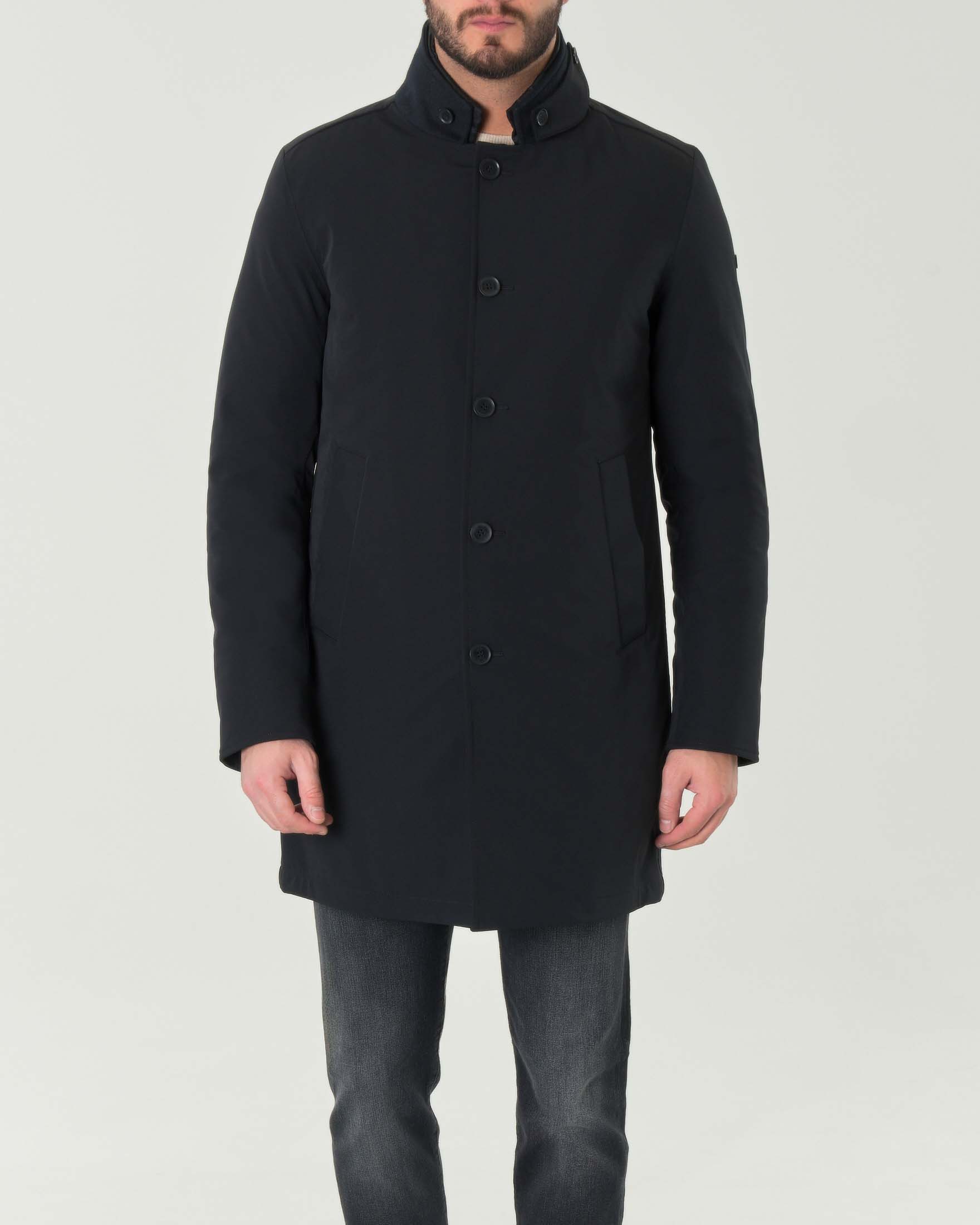 Cappotto Palladium nero con davantino interno staccabile