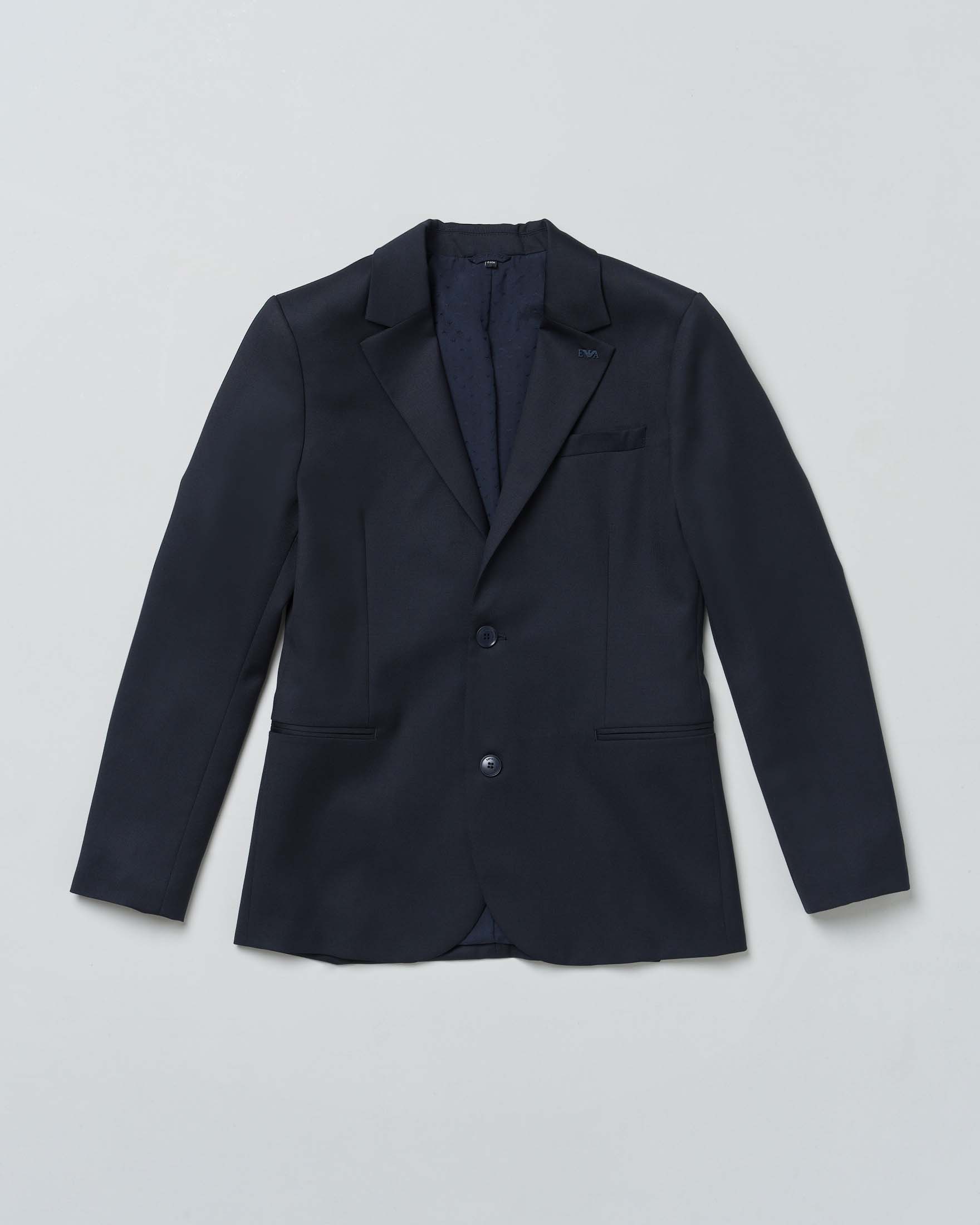 Completo Emporio Armani blu in tela di pura lana image